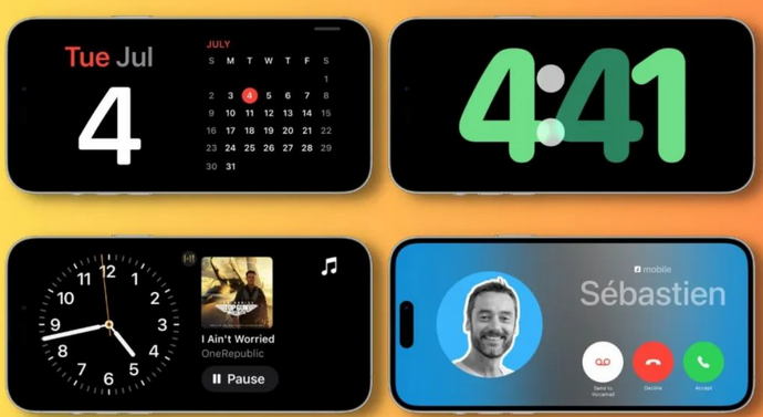 双阳苹果手机维修分享iOS17横屏充电待机显示有什么好处 