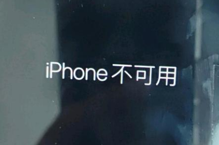 双阳苹果服务网点分享锁屏界面显示“iPhone 不可用”如何解决 