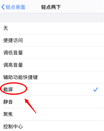 双阳苹果手机维修分享iPhone12如何启用双击截屏 